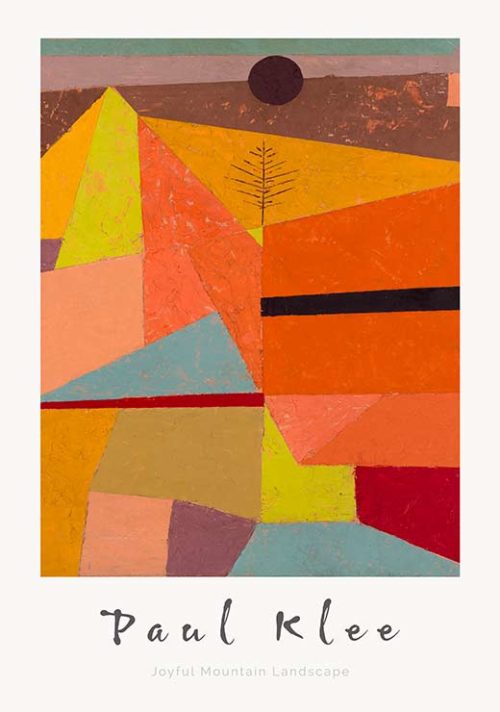 Joyful Mountain Landscape - Paul Klee Joyful Mountain Landscape - Paul Klee