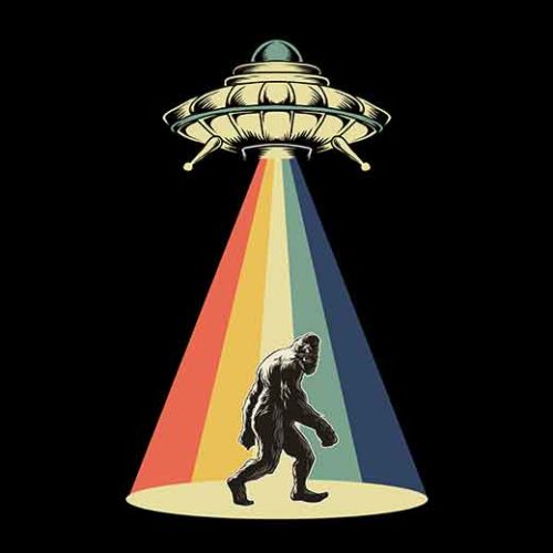 UFO Retro Bigfoot - Tony Rubino UFO Retro Bigfoot - Tony Rubino