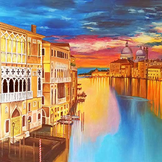 Reflection On The Grand Canal Venezia - Anna Rita Angiolelli Reflection On The Grand Canal Venezia - Anna Rita Angiolelli