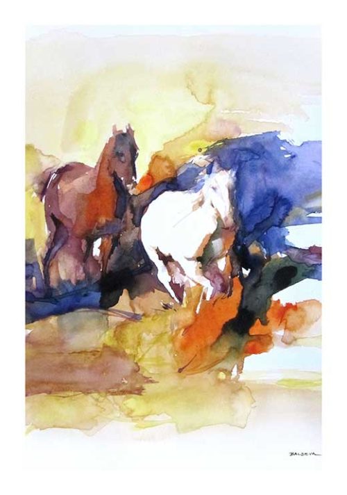 Galloping Horses - Sylvia Baldeva Galloping Horses - Sylvia Baldeva