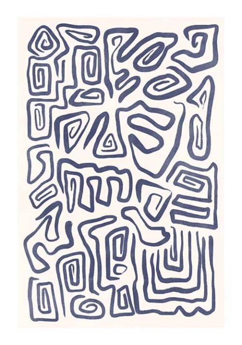 Blue Scribbles Blue Scribbles