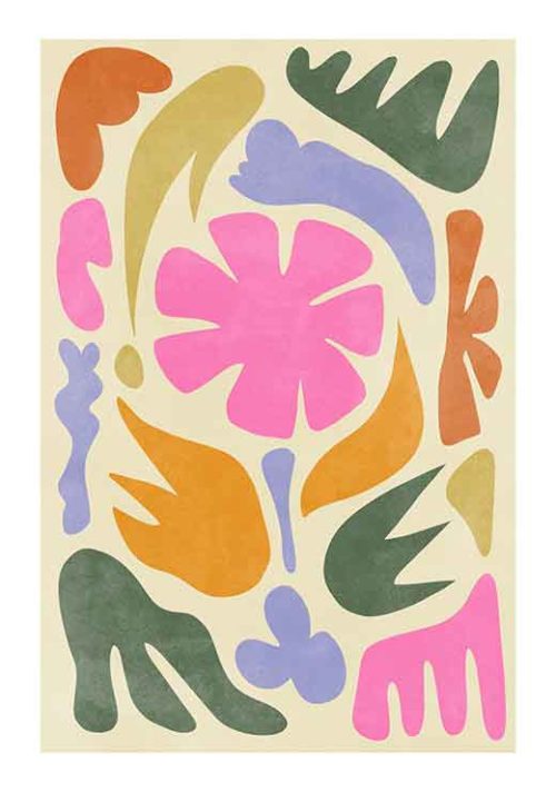 Colorful Flower Shapes Colorful Flower Shapes
