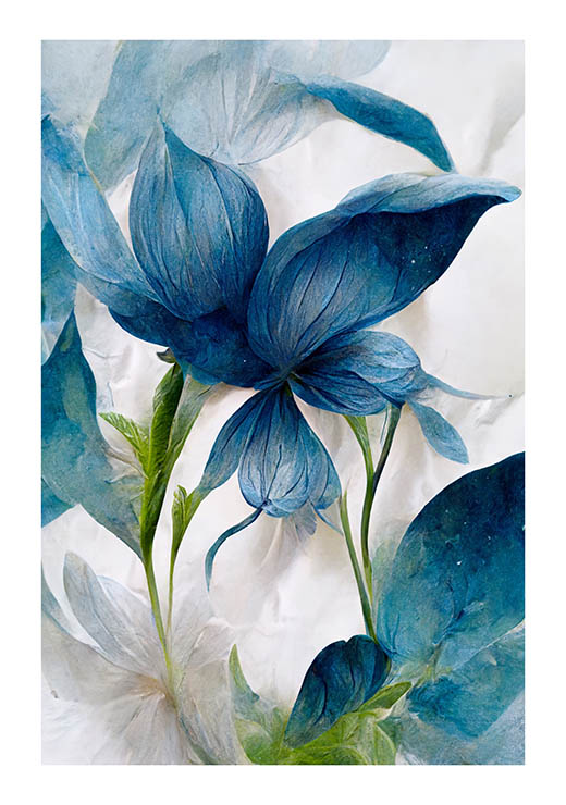 Blue Flower 1 - Winnie Møller Blue Flower 1 - Winnie Møller
