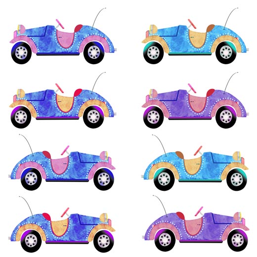 Cabriolet Sportscar In A Row - Sannel Larson Cabriolet Sportscar In A Row - Sannel Larson