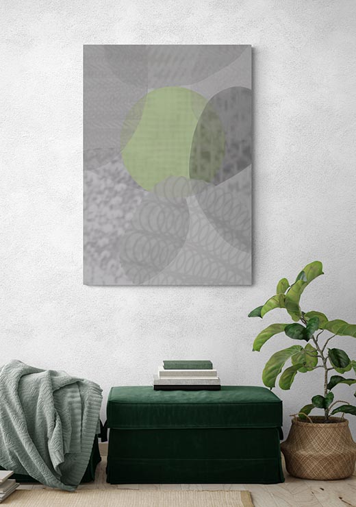 Grey Green Abstract 1 - Eva Söderberg Grey Green Abstract 1 - Eva Söderberg