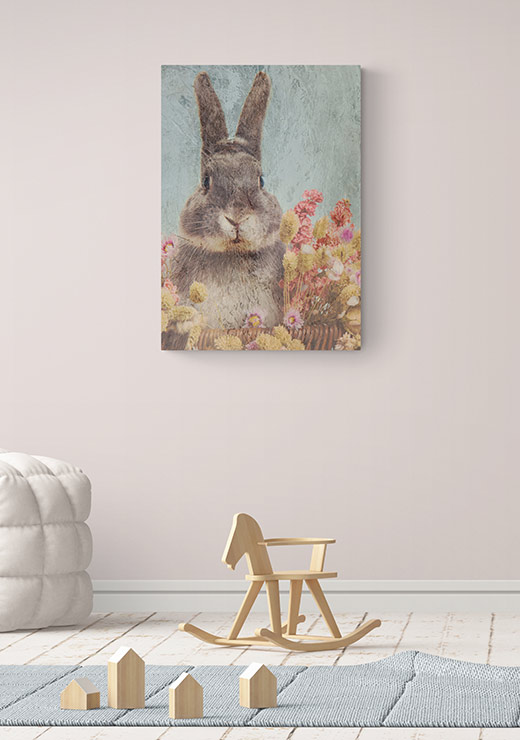 Floral Bunny - Art By Mariann Floral Bunny - Art By Mariann