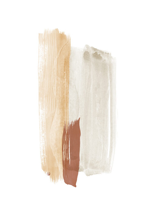 Brush Strokes No. 1 Earth Tones - Nouveau Prints Brush Strokes No. 1 Earth Tones - Nouveau Prints