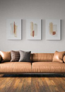 Brush Strokes No. 3 Earth Tones - Nouveau Prints Brush Strokes No. 3 Earth Tones - Nouveau Prints