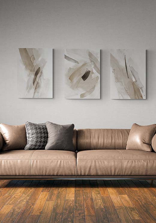 Brush Strokes No. 4 Neutral Tones - Nouveau Prints Brush Strokes No. 4 Neutral Tones - Nouveau Prints