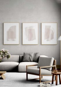 Fragments No. 2 Beige Tones - Nouveau Prints Fragments No. 2 Beige Tones - Nouveau Prints