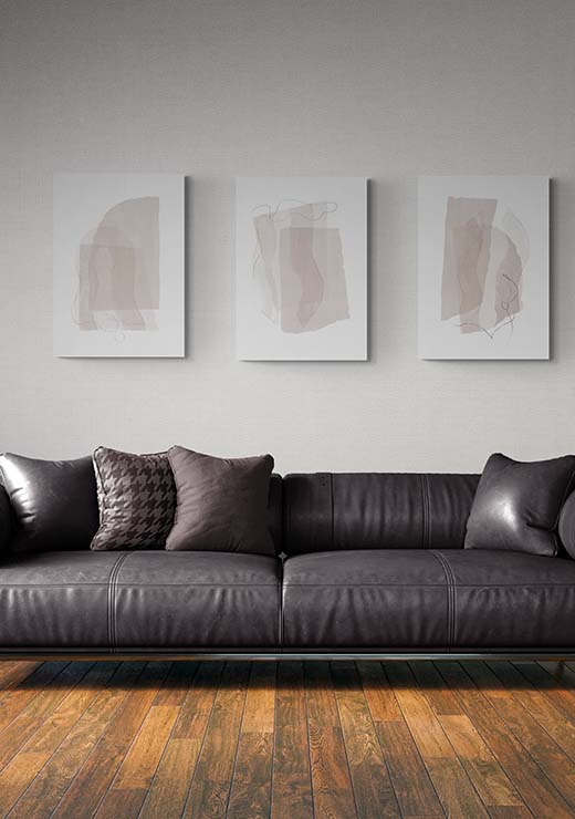 Fragments No. 3 Beige Tones - Nouveau Prints Fragments No. 3 Beige Tones - Nouveau Prints