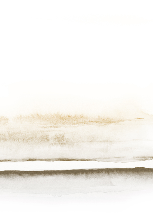 Watercolor Landscape No. 6 Soft Tones 2/2 - Nouveau Prints Watercolor Landscape No. 6 Soft Tones 2/2 - Nouveau Prints