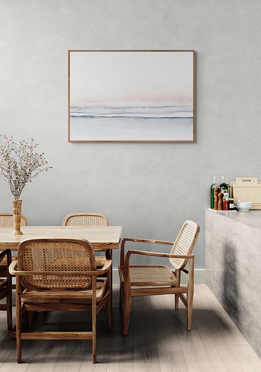 Watercolor Landscape No. 7 Blush Tones - Nouveau Prints Watercolor Landscape No. 7 Blush Tones - Nouveau Prints