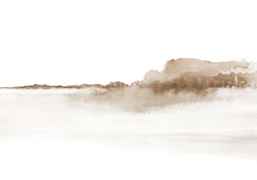Watercolor Landscape No. 11 Sepia - Nouveau Prints Watercolor Landscape No. 11 Sepia - Nouveau Prints