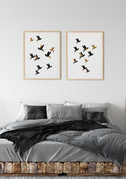 Origami Birds Collage 2 - Orara Studio Origami Birds Collage 2 - Orara Studio