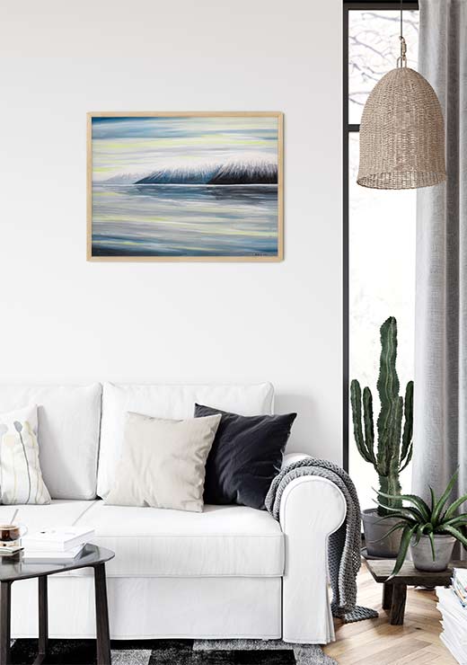 Vinterlandskap i Horningdal - ARO Art Vinterlandskap i Horningdal - ARO Art