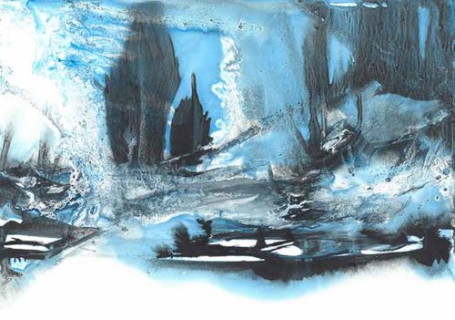 Blue Hour Touching The Cypresshill - Claudia Drexhage