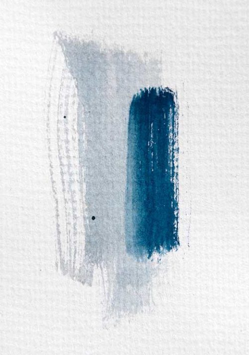 Aquarelle Meets Pencil - Mint Blue - Studio Nahili Aquarelle Meets Pencil - Mint Blue - Studio Nahili
