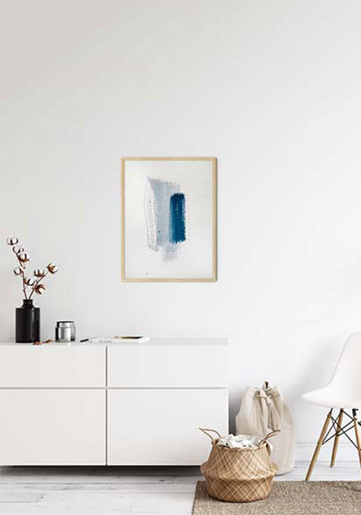 Aquarelle Meets Pencil - Mint Blue - Studio Nahili Aquarelle Meets Pencil - Mint Blue - Studio Nahili