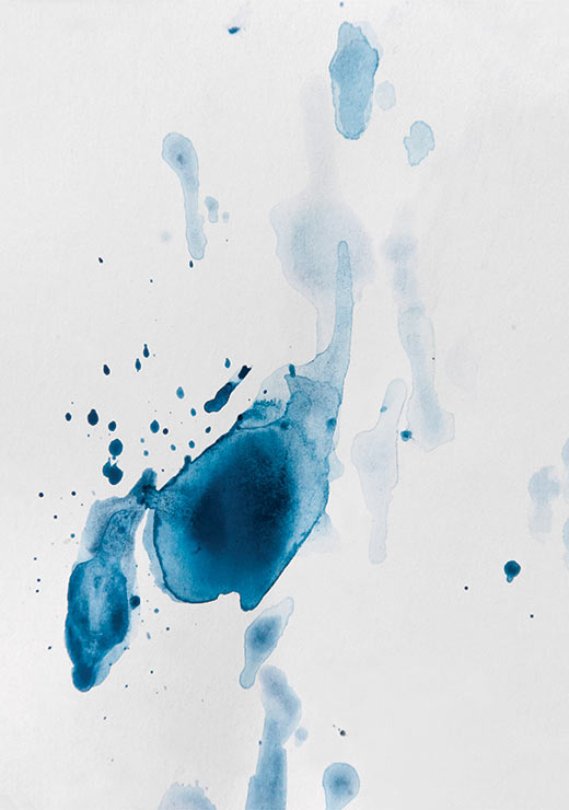 Sea Blue Abstract Aquarelle I - Studio Nahili Sea Blue Abstract Aquarelle I - Studio Nahili