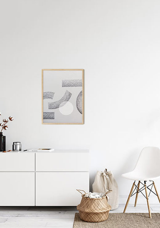 Minimal Abstract Charcoal - Studio Nahili Minimal Abstract Charcoal - Studio Nahili