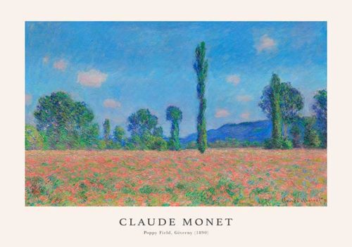 Poppy Field, Giverny - Claude Monet Poppy Field, Giverny - Claude Monet