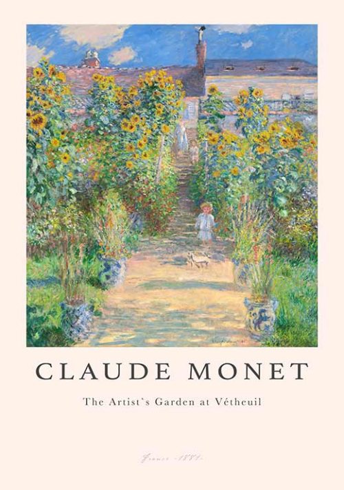 The Artists Garden at Vetheuil - Claude Monet The Artists Garden at Vetheuil - Claude Monet