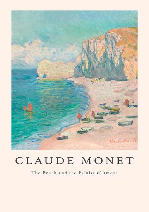 The Beach and The Falaise d'Amont - Claude Monet The Beach and The Falaise d'Amont - Claude Monet