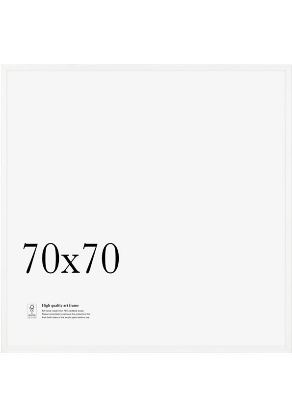 Hvit ramme - 70x70 Hvit ramme - 70x70