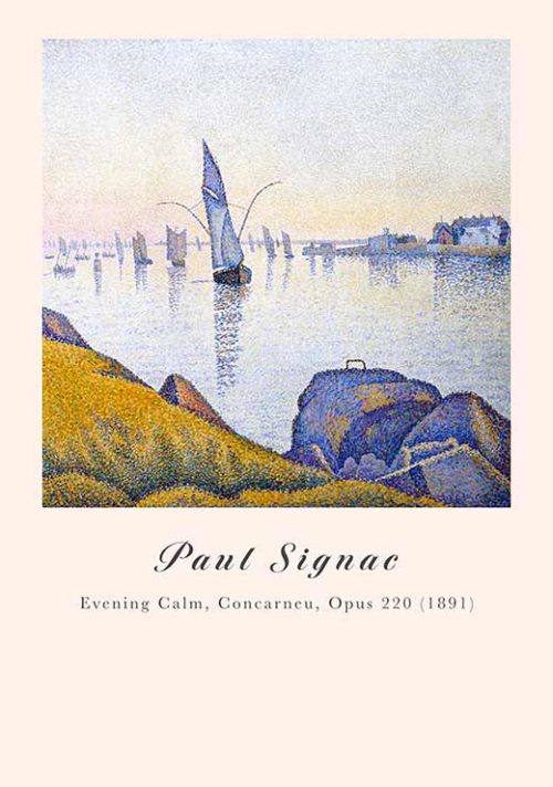 Evening Calm, Concarneau, Opus 220 - Paul Signac Evening Calm, Concarneau, Opus 220 - Paul Signac