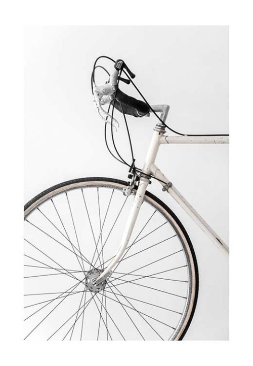 White Minimal Bicycle LOVE - Studio Nahili White Minimal Bicycle LOVE - Studio Nahili