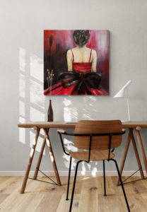 Lady in Red - Anita Øren Original Lady in Red - Anita Øren Original
